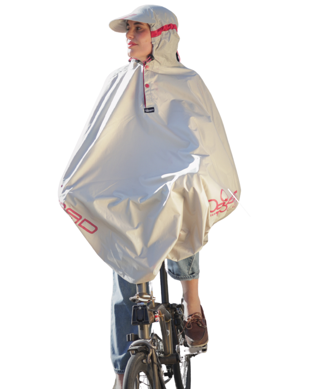 FULAP - Cape de pluie vélo adulte - Spraygreen motifs magenta