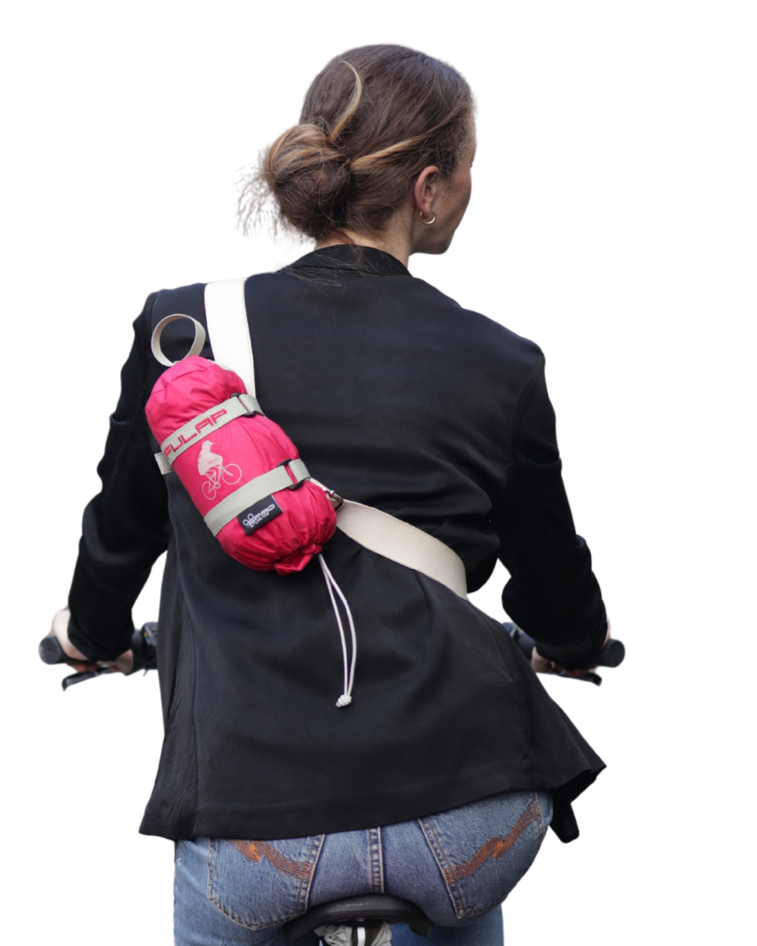FULAP - Cape de pluie vélo adulte - Viva Magenta motifs spraygreen