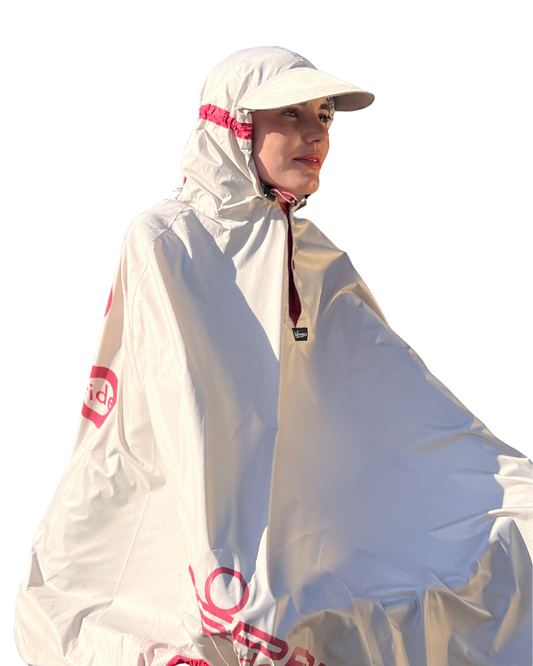 FULAP - Cape de pluie vélo adulte - Spraygreen motifs magenta