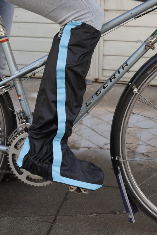 SAVATSECH - La sur-chaussure vélo Chic, pratique et efficace Bleu